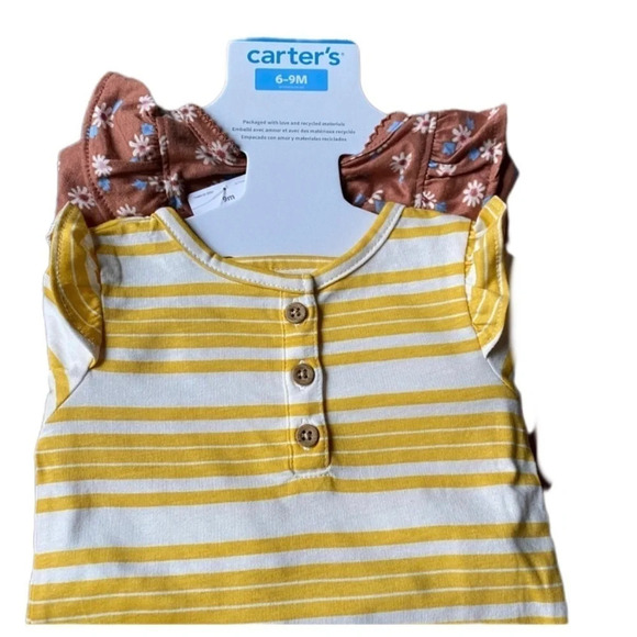 NWT Carter’s 9 month girls, four piece Spring floral sets - Picture 3 of 8